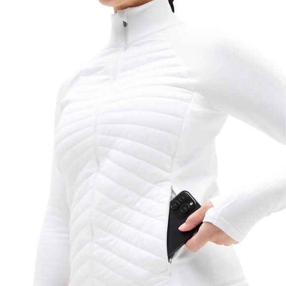 Athleta Flurry Force Insulated Primaloft Jacket Bright White Size M - Picture 5 of 9